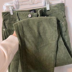 Olive green UO corduroy pants
